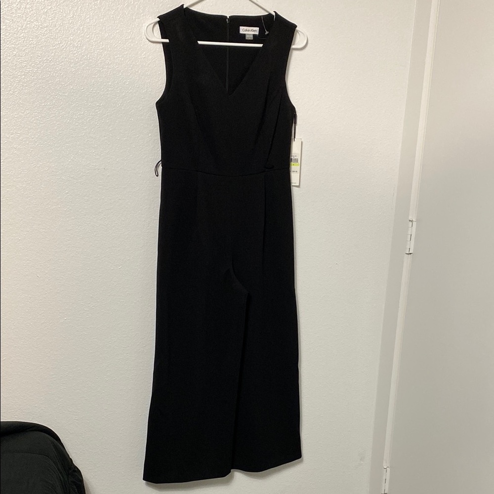 Calvin Klein Black Sleeveless Jumpsuit